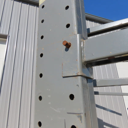 120" Tall x 48" Arm Length 3-Tier Cantilever Rack UprightsLot Of 3