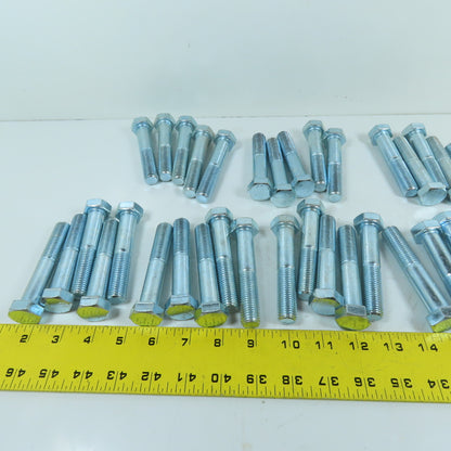 M16-2.0 x 100mm Hex Head Bolts Class 10.9 Zinc Plated Lot Of 35