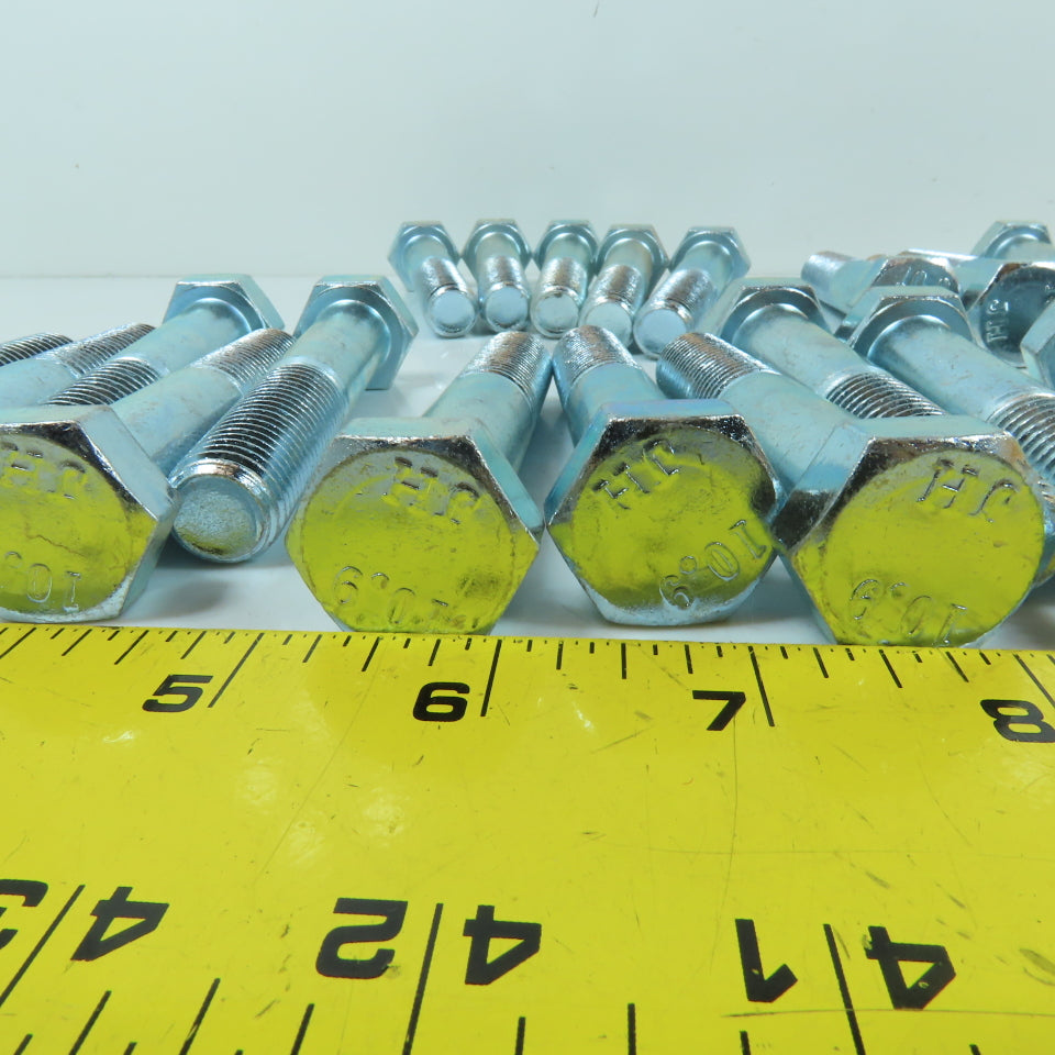 M16-2.0 x 100mm Hex Head Bolts Class 10.9 Zinc Plated Lot Of 35