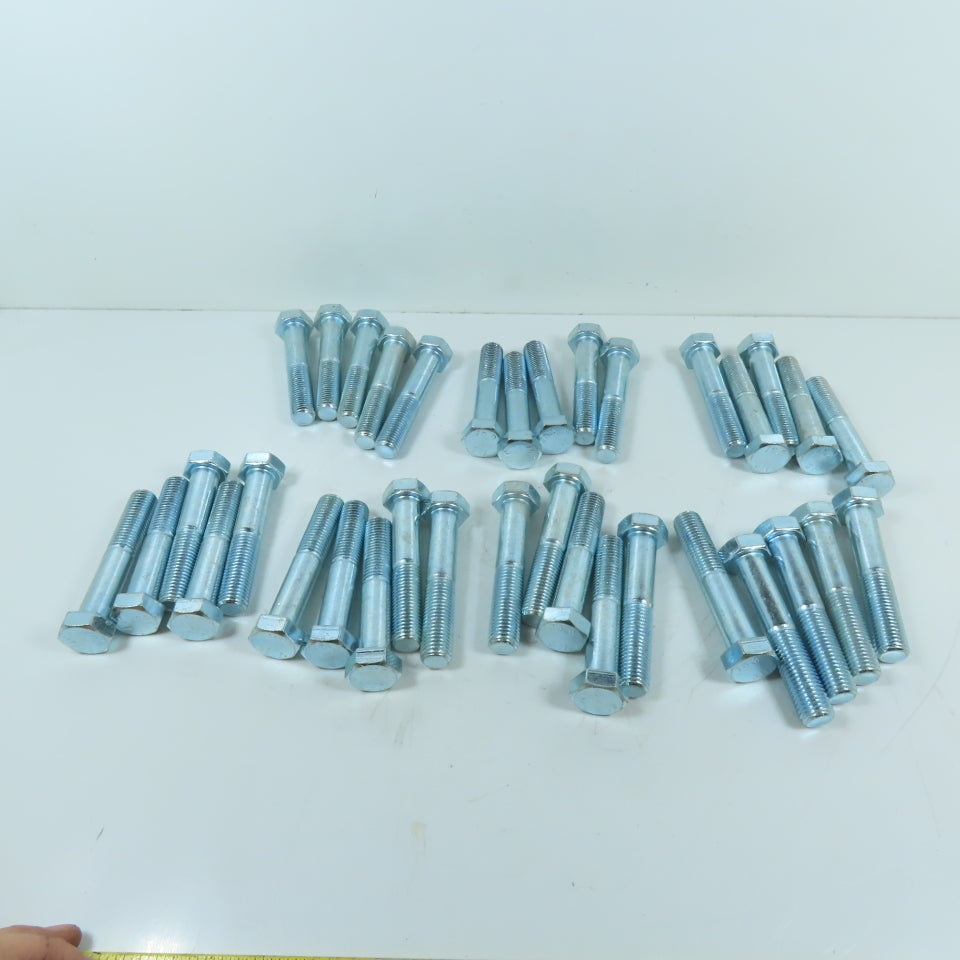 M16-2.0 x 100mm Hex Head Bolts Class 10.9 Zinc Plated Lot Of 35
