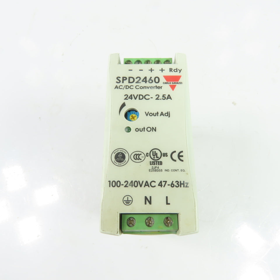 Carlo Gavazzi SPD2460 SPD24601 24VDC Out AC/DC Power Supply 100-240V In