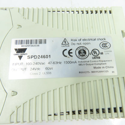 Carlo Gavazzi SPD2460 SPD24601 24VDC Out AC/DC Power Supply 100-240V In