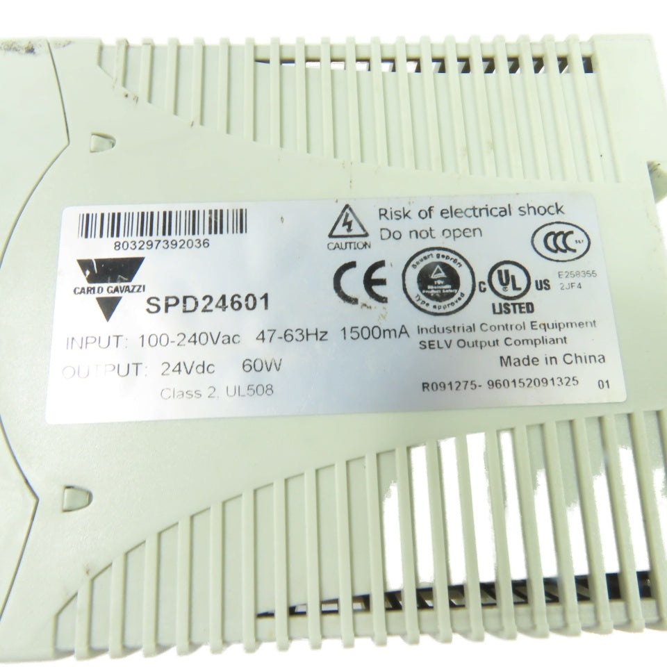 Carlo Gavazzi SPD2460 SPD24601 24VDC Out AC/DC Power Supply 100-240V In