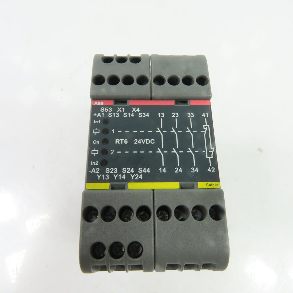 ABB RT6 2TLA010026R0000 24VDC Safety Relay 3NO-1NC