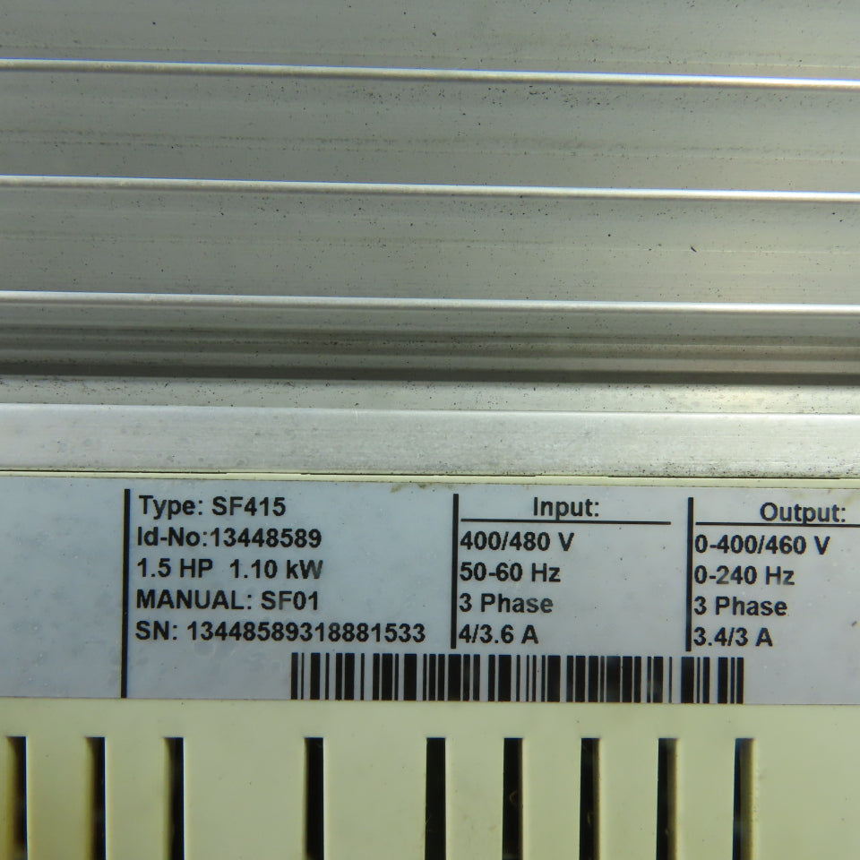 AC Tech SF415 1.5HP AC Variable Speed Motor Drive 400/480V 3Ph