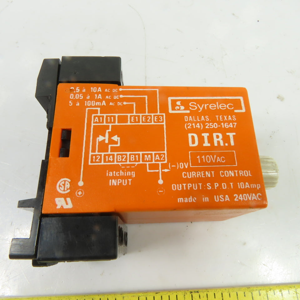 Syrelec DIR.T 110VAC Current Control Relay SPDT 10A Output