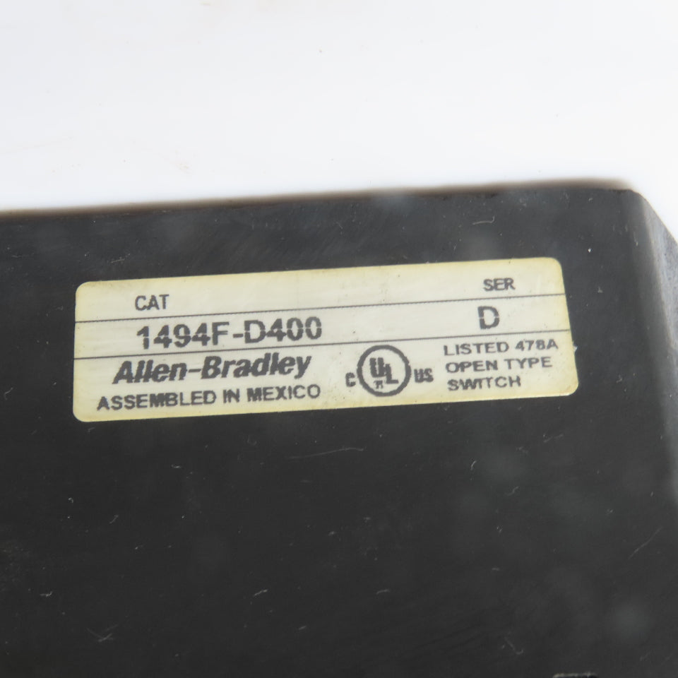 Allen-Bradley 1494F-D400 400A 3-Pole Non-Fusible Disconnect Switch 600V Ser D