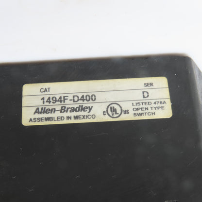 Allen-Bradley 1494F-D400 400A 3-Pole Non-Fusible Disconnect Switch 600V Ser D
