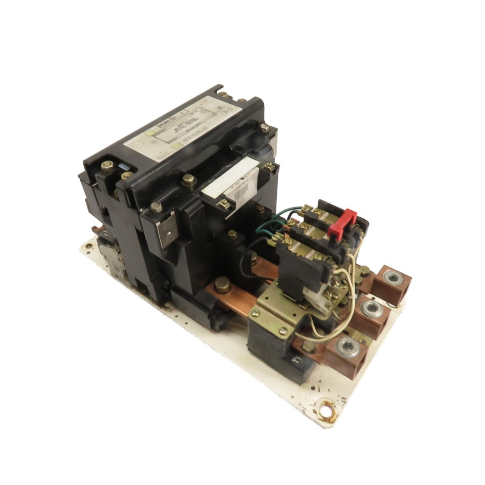 Square D 8536SGO1 NEMA Size 5 3-Pole Magnetic Motor Starter 440-480V Coil 200HP
