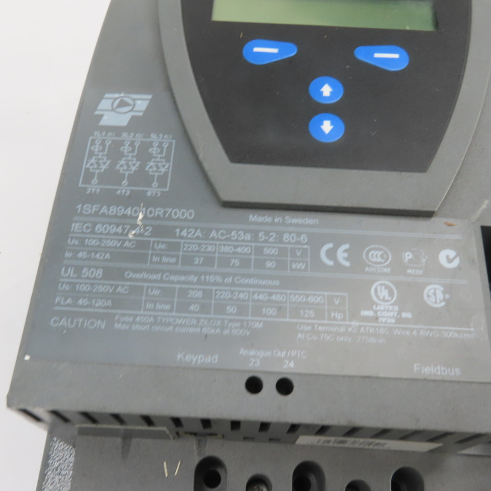 ABB 1SFA894010R7000 PST142-600-70 142A 3Ph Soft Starter 600V