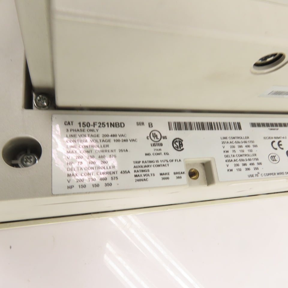 Allen-Bradley 150-F251NBD 251A Smart Motor Controller Soft Starter 200-480VAC