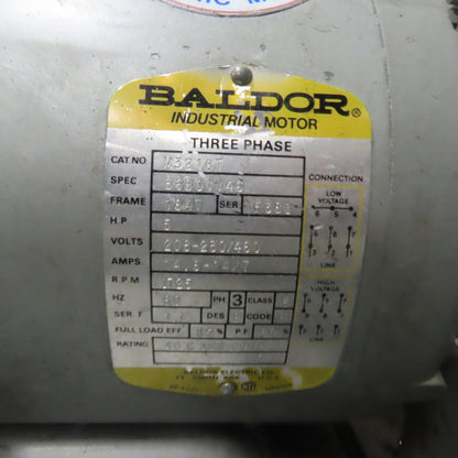 Ingersoll-Rand 242-5D3 5HP Two Stage Air Compressor 80 Gallon 3Ph 230/460V