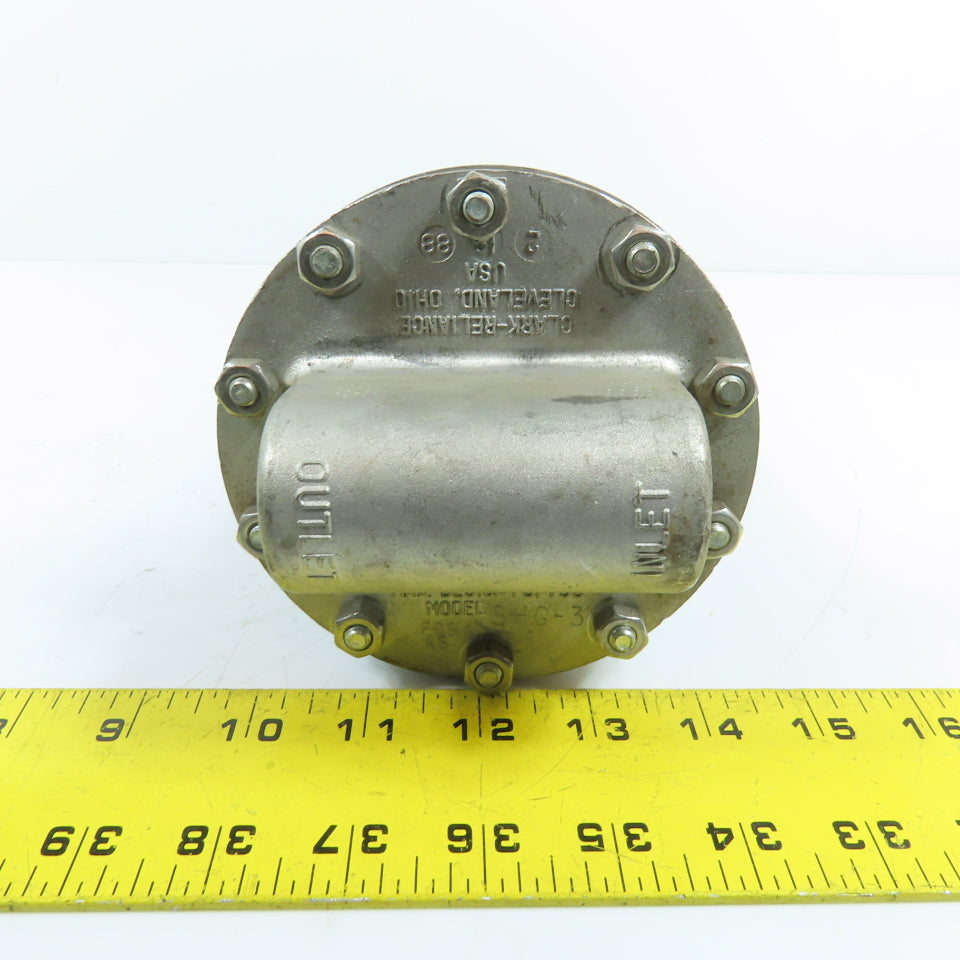 Clark-Reliance SHG-3 3/4" NPT Stainless Steel Inline Pipeline Strainer 300PSI