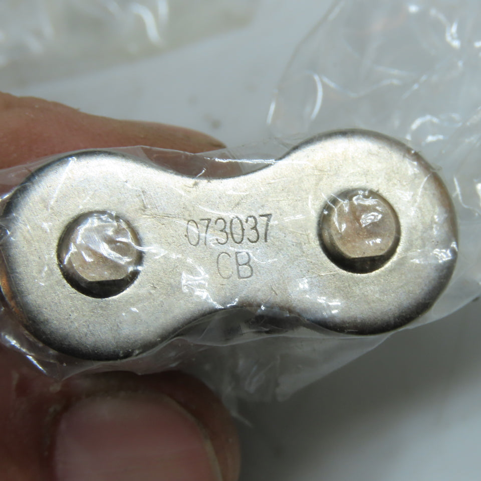 Clyde Bergemann CB 073037 #60 Stainless Steel Roller Chain Link Lot Of 5