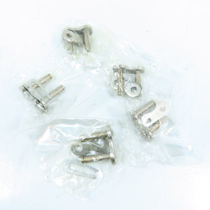 Clyde Bergemann CB 073037 #60 Stainless Steel Roller Chain Link Lot Of 5