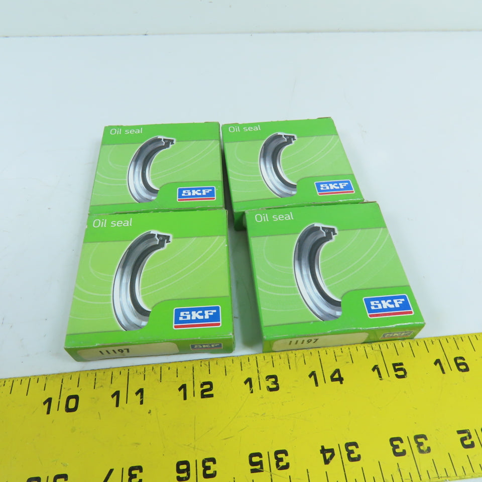 SKF 11197 CRWH1 Single Lip Oil Seal 1.125" Shaft x 1.852" OD Lot Of 4
