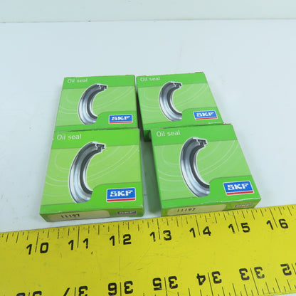 SKF 11197 CRWH1 Single Lip Oil Seal 1.125" Shaft x 1.852" OD Lot Of 4
