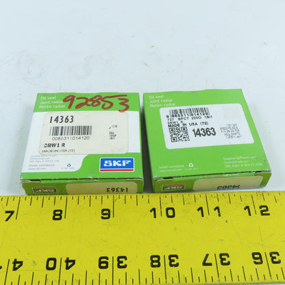 SKF 14363 CRW1 Single Lip Radial Oil Seal Lot Of 2