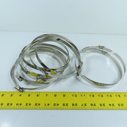 Ideal-Tridon 96 Stainless Steel Worm Gear Hose Clamp SAE Size 96 Lot Of 10