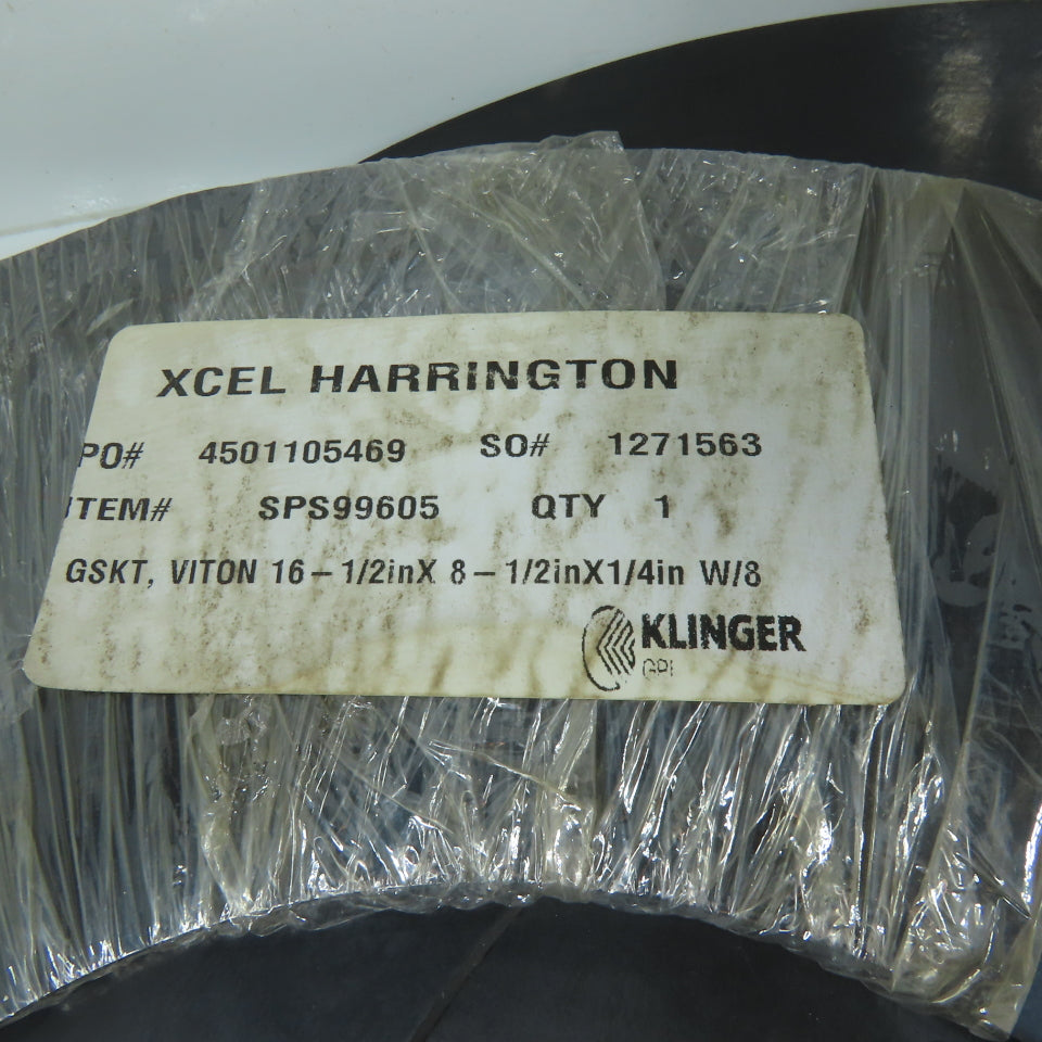 Klinger N/A 16-1/2" x 8-1/2" x 1/4" Viton Rubber Flange Gasket 8-Bolt Lot Of 3