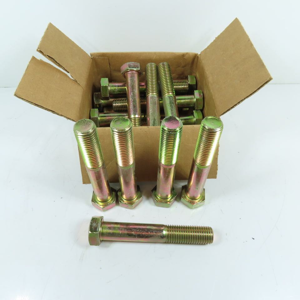 Fastenal 15424 7/8-9 x 6" Grade 8 Hex Cap Screw Yellow Zinc Lot Of 16