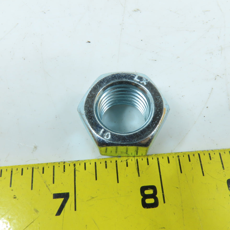 M16-2.0 Zinc Finished Top Lock Hex Nut Lot Of 10