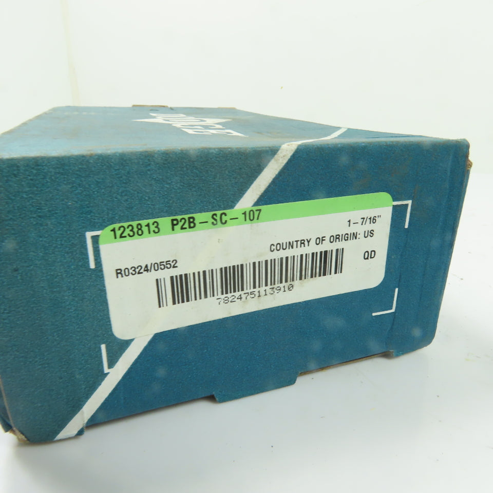 Dodge P2B-SC-107 123813 2-Bolt Pillow Block Ball Bearing 1-7/16" Bore NEW
