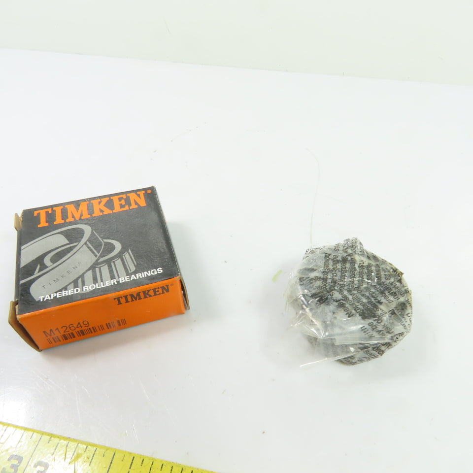 Timken M12649 Tapered Roller Bearing 0.84" Bore 0.72" Width