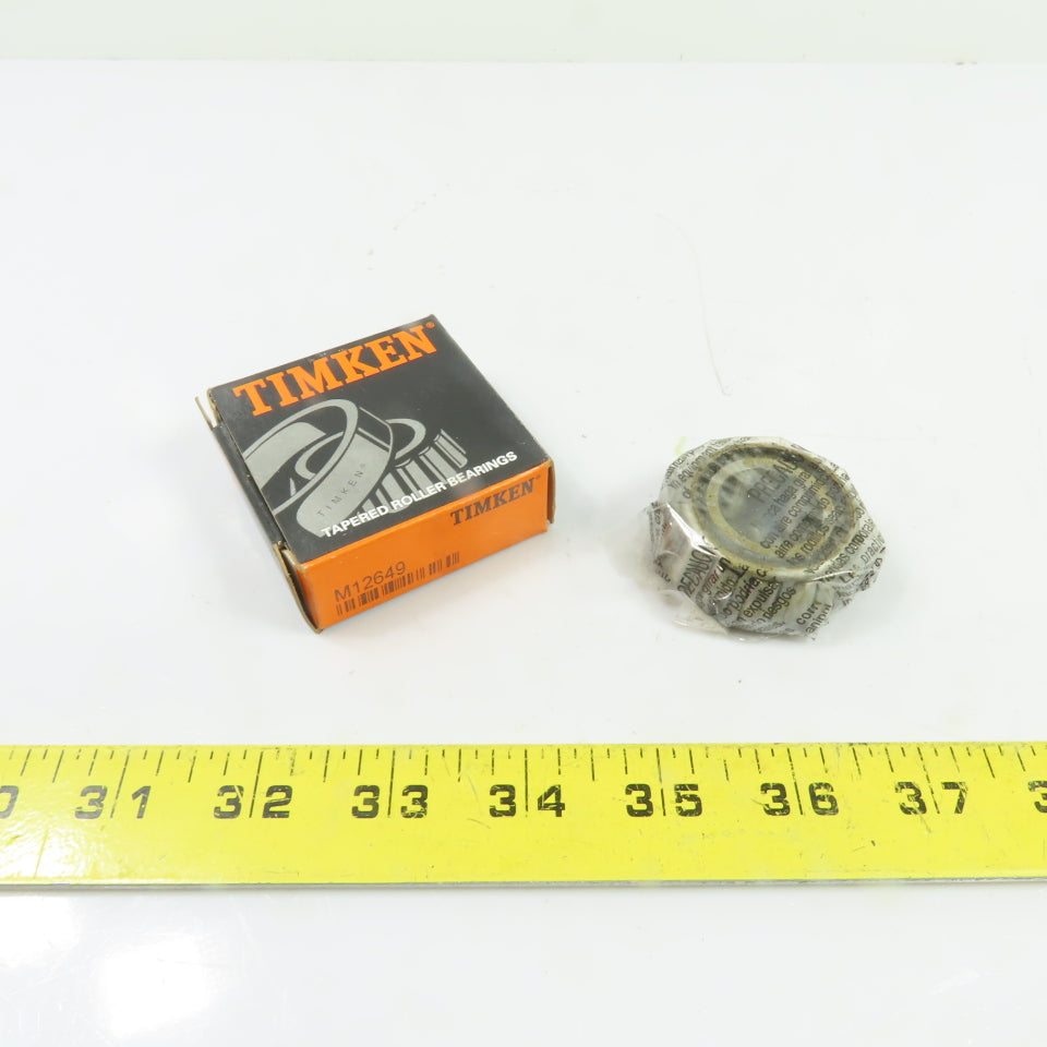 Timken M12649 Tapered Roller Bearing 0.84" Bore 0.72" Width