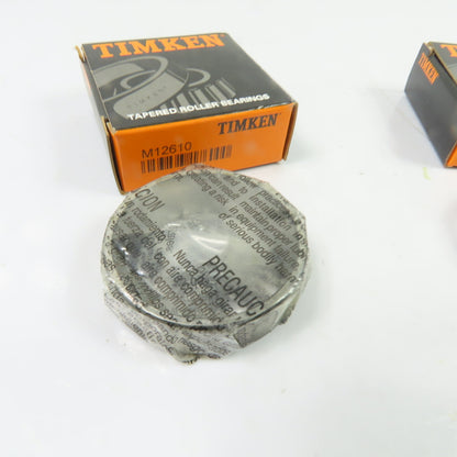 Timken M12610 Tapered Roller Bearing Cup 1.96" OD 0.55" Width Lot Of 2