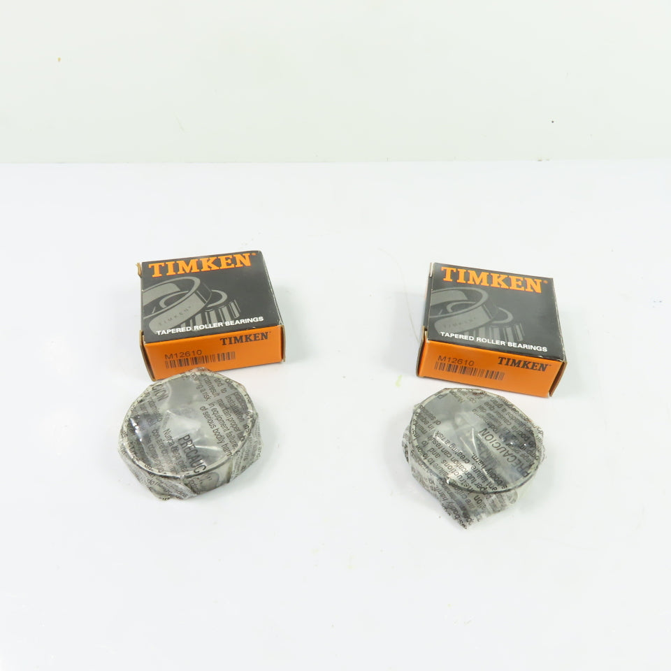 Timken M12610 Tapered Roller Bearing Cup 1.96" OD 0.55" Width Lot Of 2