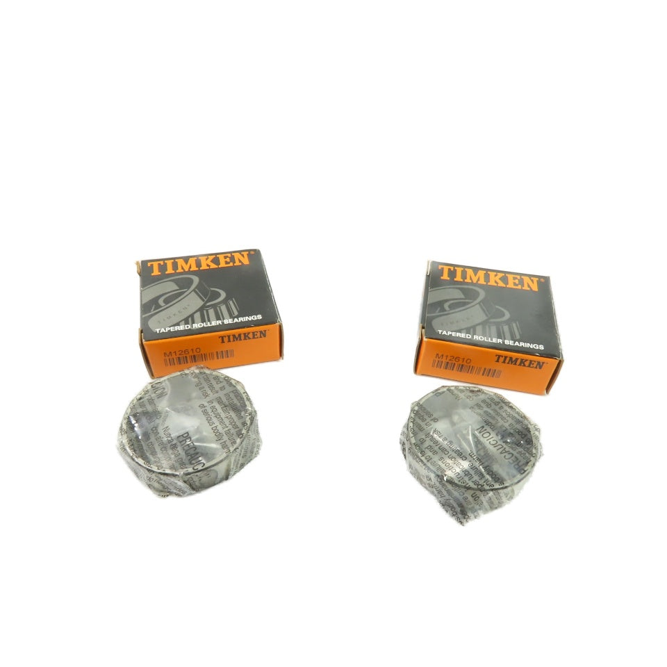 Timken M12610 Tapered Roller Bearing Cup 1.96" OD 0.55" Width Lot Of 2