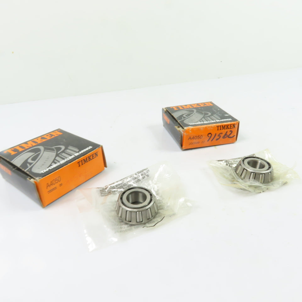 Timken A4050 Tapered Roller Bearing 1/2" Bore NEW Lot Of 2