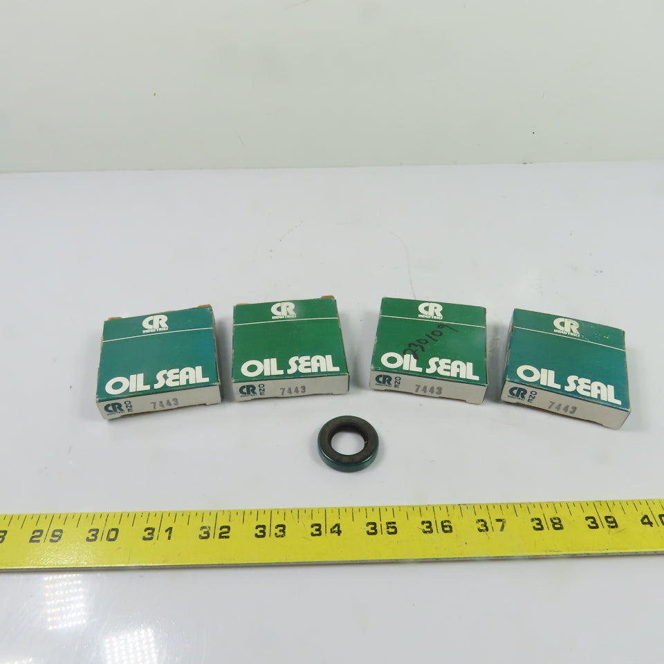CR Industries 7443 Oil Seal 3/4in ID x 1-1/4in OD x 1/4in Width Lot Of 4