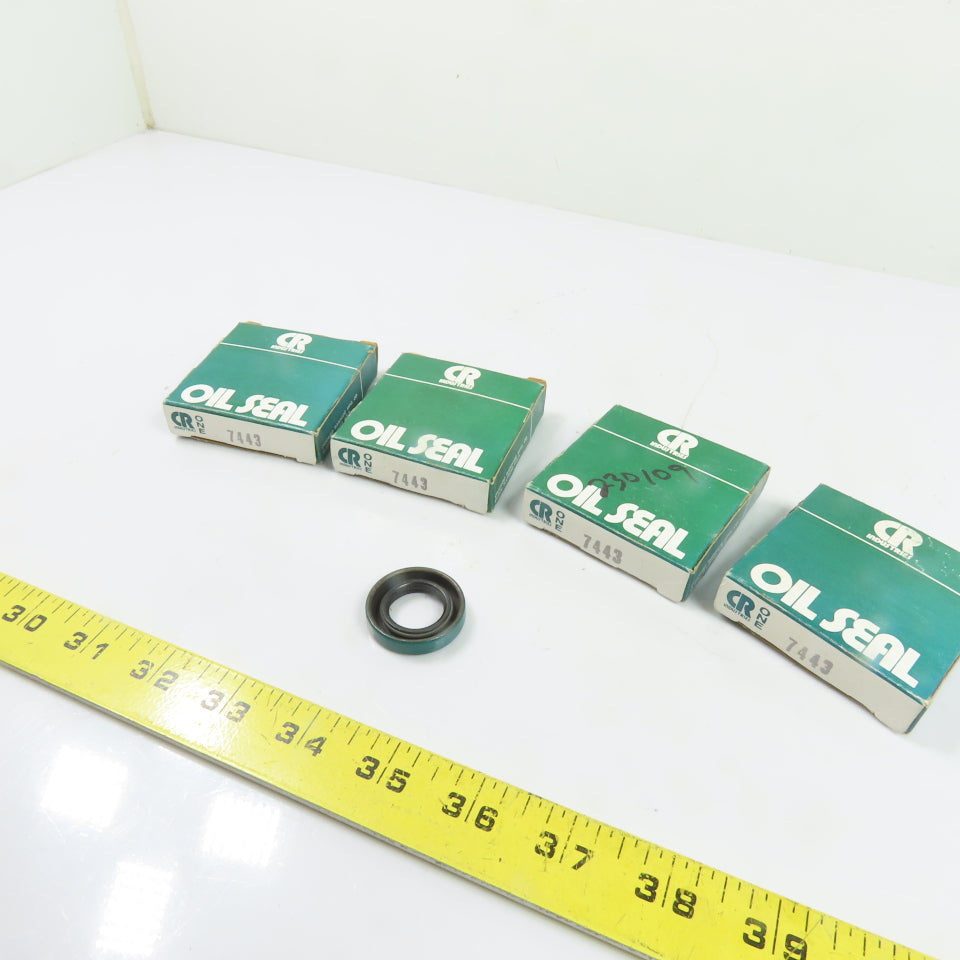 CR Industries 7443 Oil Seal 3/4in ID x 1-1/4in OD x 1/4in Width Lot Of 4