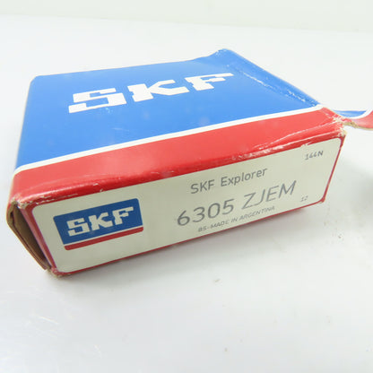 SKF 6305 ZJEM Deep Groove Ball Bearing 25mm Bore x 62mm OD x 17mm Wide NEW