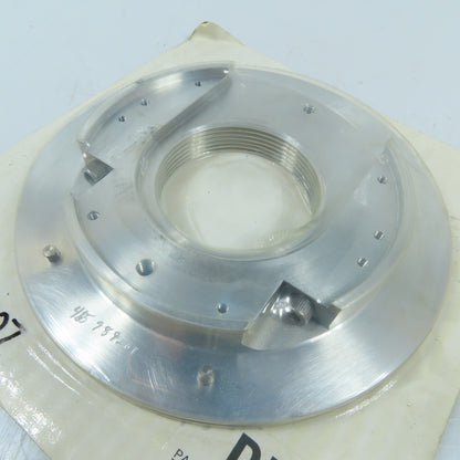 415989201 Machined Aluminum Mounting Flange Plate with Threaded Bore