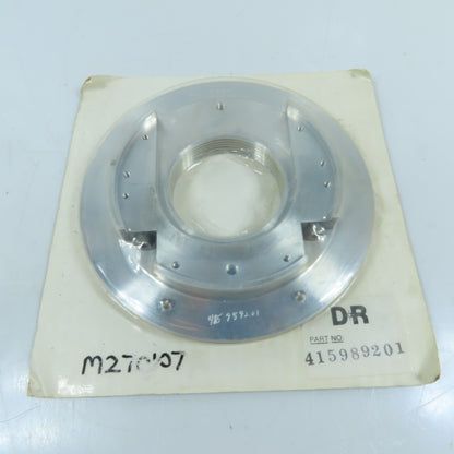 415989201 Machined Aluminum Mounting Flange Plate with Threaded Bore