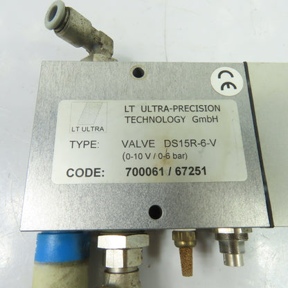 LT Ultra DS15R-6-V Pneumatic Valve 0-10V 0-6Bar