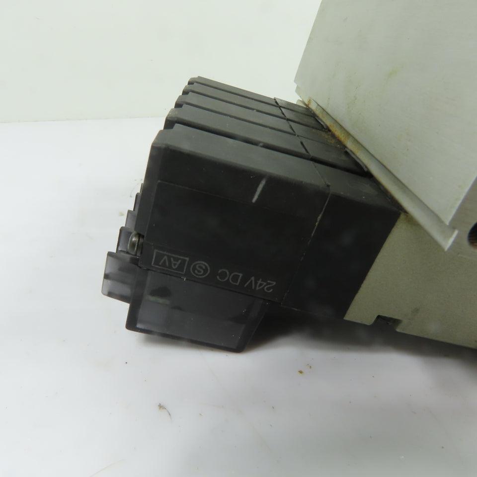 SMC VZ2150 5-Station Pneumatic Solenoid Valve Manifold Block 24VDC