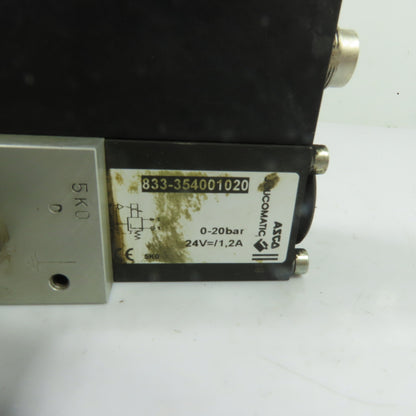 ASCO 833-354001020 Sentronic Proportional Valve 0-20Bar 24V 1.2A