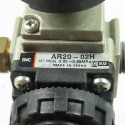 SMC AR20-02H Pneumatic Air Pressure Regulator 0.05-0.85MPa 1/4" NPT