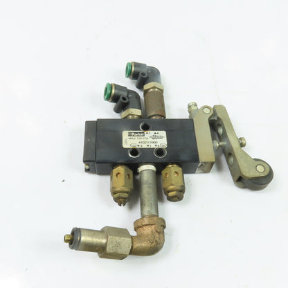 Parker 410211000 4-Way 2-Position Roller Lever Pneumatic Control Valve 150PSI