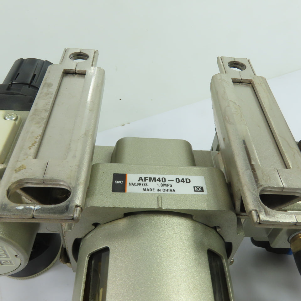 SMC AFD40-04D AFM40-04D Air Filter Regulator Combo W/ Solenoid Valve 24VDC