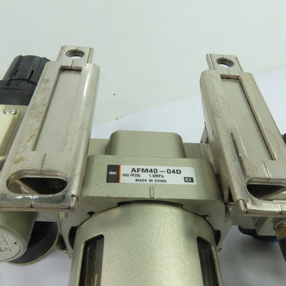 SMC AFD40-04D AFM40-04D Air Filter Regulator Combo W/ Solenoid Valve 24VDC