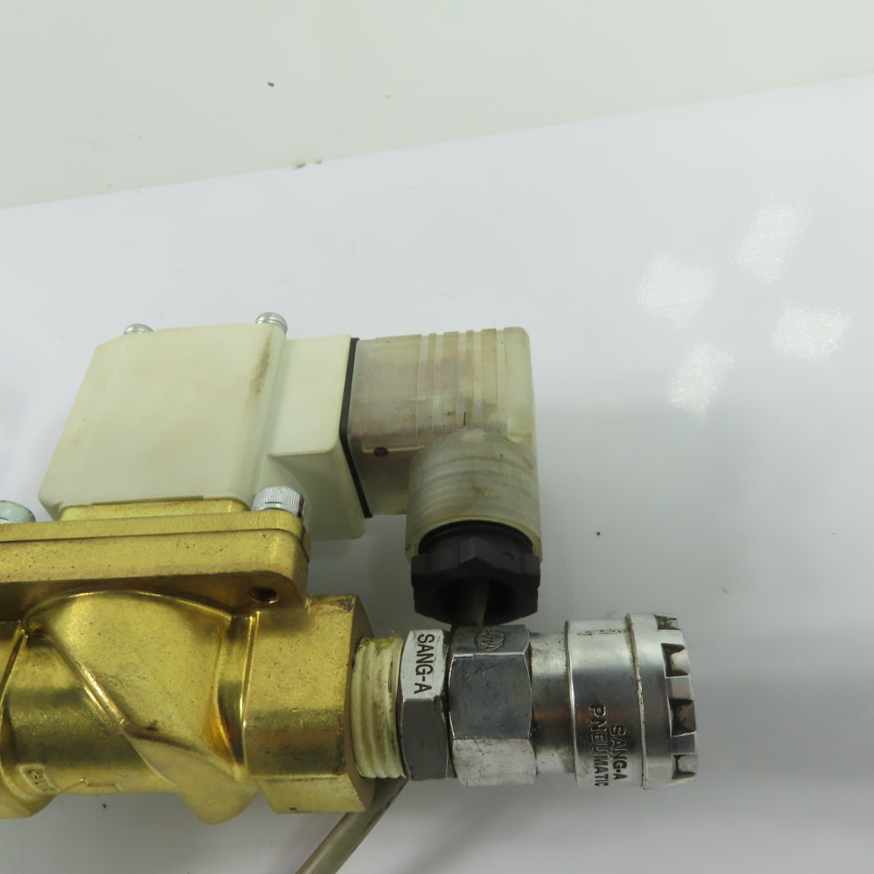 SMC AFD40-04D AFM40-04D Air Filter Regulator Combo W/ Solenoid Valve 24VDC