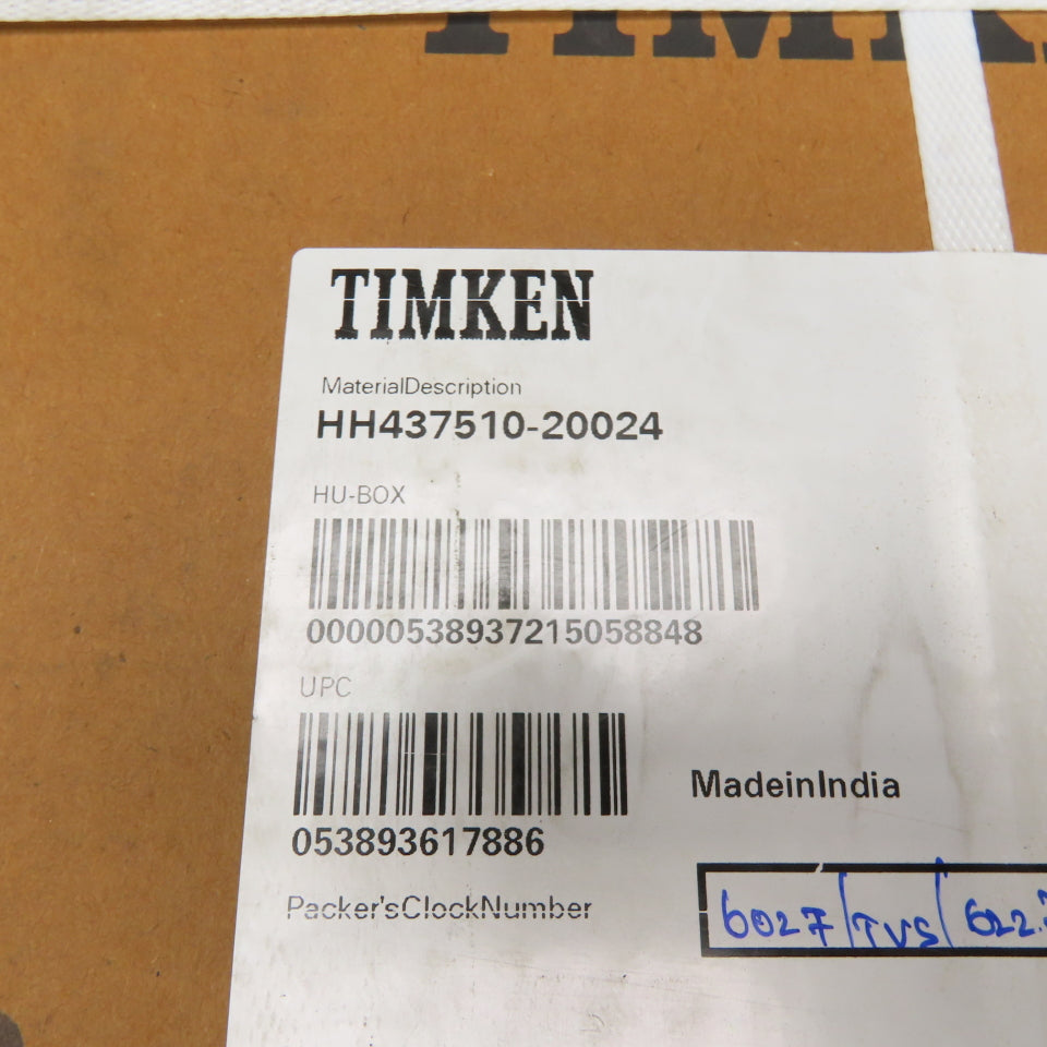 Timken HH437510-20024 Tapered Roller Bearing Cup
