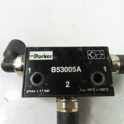 Parker B53005A 3 Port Pneumatic Shuttle Valve G1/4