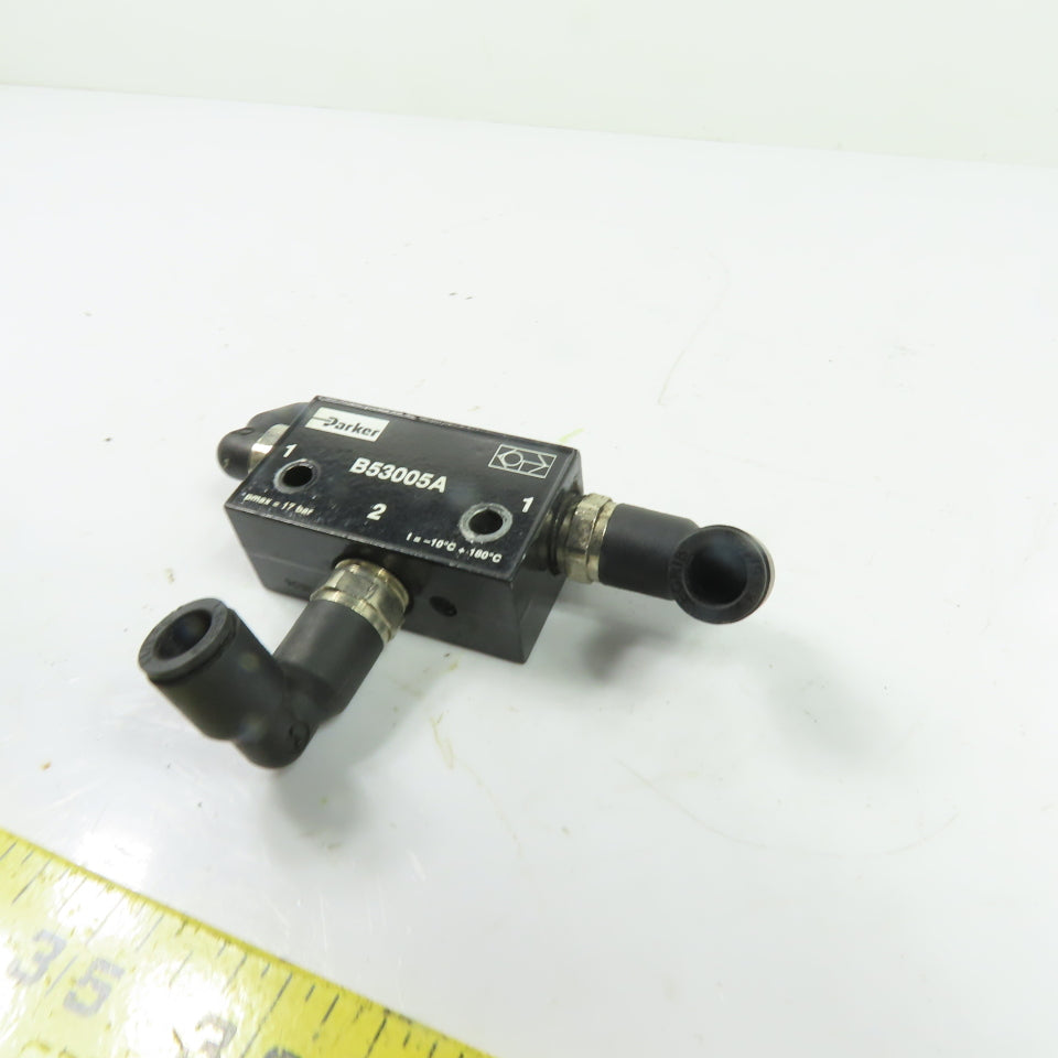 Parker B53005A 3 Port Pneumatic Shuttle Valve G1/4