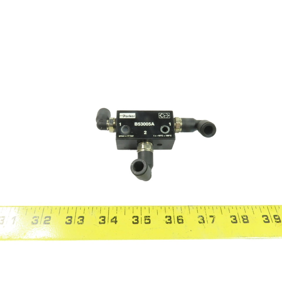 Parker B53005A 3 Port Pneumatic Shuttle Valve G1/4